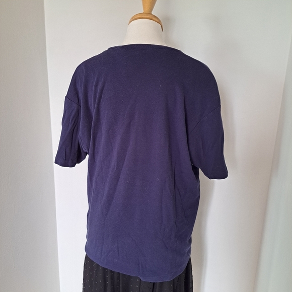 I.B. Diffusion | Blue & white embroidered sailing graphics with rhinestones - Picture 6 of 10